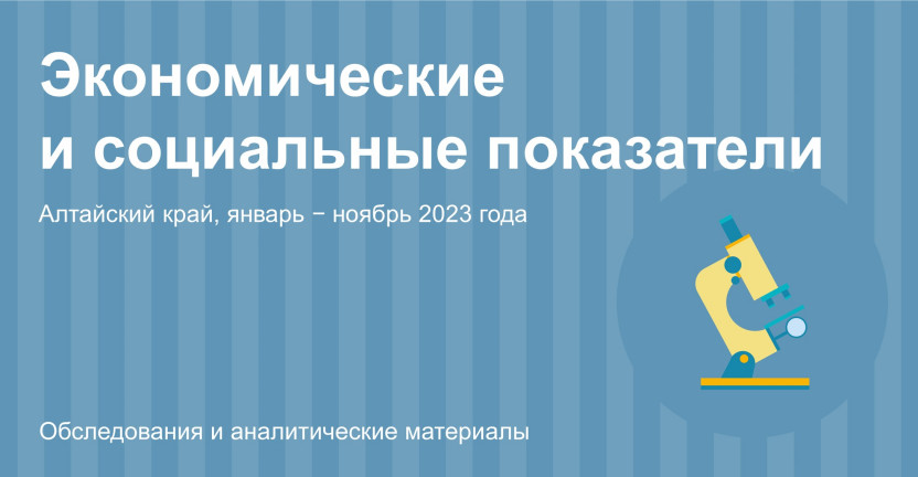 Социально-экономическое положение Алтайского края. Январь-ноябрь 2023 года